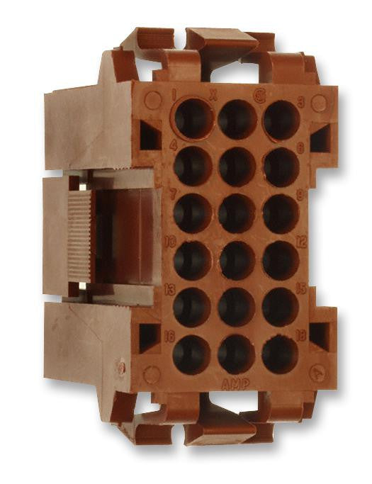 AMP - TE CONNECTIVITY 207443-1 Connector Housing, Metrimate Series, Receptacle, 18 Ways, 5 mm, Metrimate Square Grid Connectors