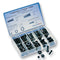 HELLERMANNTYTON HOT KIT 100 Pc. Grommet Kit, Mix for Bend and Edge Protection, PVC, Black, Multi Compartment Storage Case