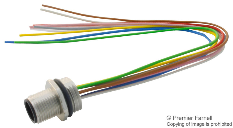 BINDER 09-3481-00-08 Circular Connector, 763 Series, Panel Mount Plug, 8 Contacts, Solder Pin, Metal Body