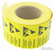 VERMASON 242110 Label, Paper, Black on Yellow, Self Adhesive, 25mm x 50mm, Pack of 1000