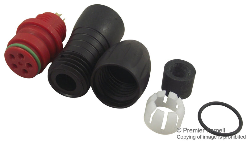 BINDER 99-9114-50-05 Circular Connector, 720 Series, Cable Mount Receptacle, 5 Contacts, Solder Socket