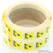 VERMASON 242130 Label, Caution, Paper, Black on Yellow, Self Adhesive, 12.5mm x 12.5mm, Pack of 1000