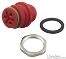BINDER 99-9108-50-03 Circular Connector, 720 Series, Panel Mount Receptacle, 3 Contacts, Solder Socket