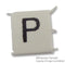 PRO POWER LHS3-1TW/P Wire Marker, Pre Printed Heat Shrinkable Sleeve, P, PO (Polyolefin), White, 5mm x 6mm, 3 mm