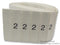 PRO POWER LHS12-4TW/2 Wire Marker, Pre Printed Heat Shrinkable Sleeve, 2, PO (Polyolefin), White, 5mm x 20mm, 12 mm