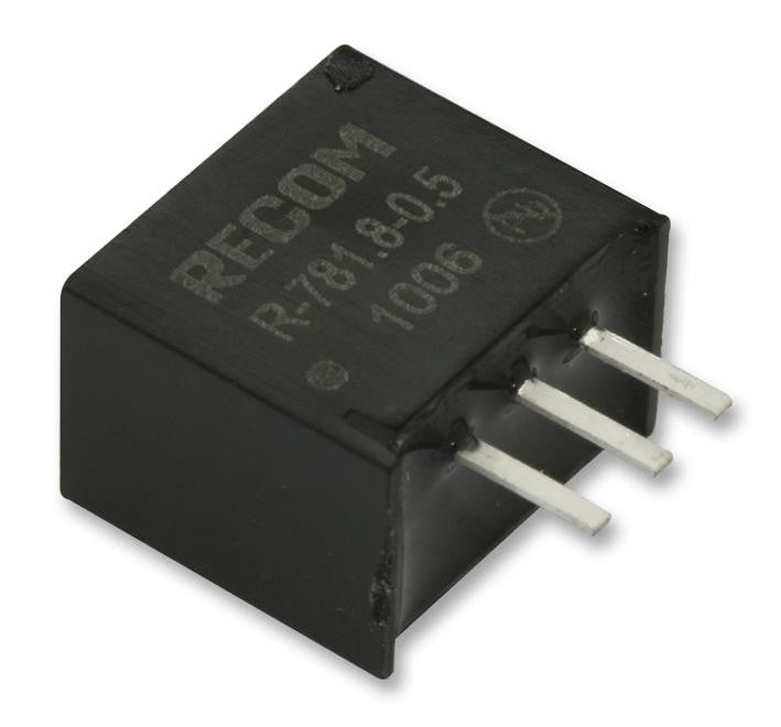RECOM POWER R-7812-0.5 Non Isolated POL DC/DC Converter, Switching, Fixed, SIP, Through Hole, 1 Output, 6 W, 12 V