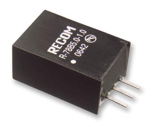 RECOM POWER R-78B12-1.0 Non Isolated POL DC/DC Converter, Switching, Fixed, SIP, Through Hole, 1 Output, 12 W, 12 V