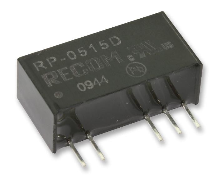 RECOM POWER RP-1205S Isolated Board Mount DC/DC Converter, Medical, 1 Output, 1 W, 5 V, 200 mA