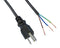 QUALTEK ELECTRONICS 311022-01 POWER CORD, NEMA 5-15P/FREE END, 3M, 13A