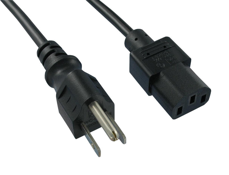 QUALTEK ELECTRONICS 312003-01 POWER CORD, 5-15P/IEC C13, 2.3M, 10A