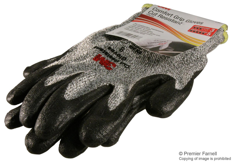 3M CGM-CR GLOVE, KNIT WRIST, M, GREY, POLYETHYLENE