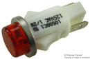 VCC (VISUAL Communications COMPANY) 1050QC1 Neon Indicator Non-Relampable 125 VAC Quick Connect Red 12.7 mm Round With Flat Top