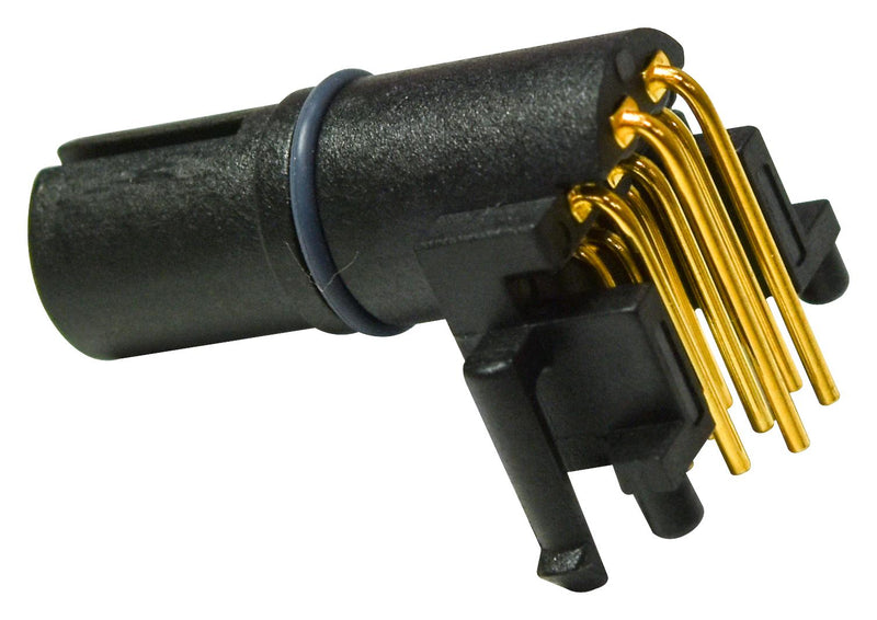 Amphenol LTW M12A-08PMMR-EE0001. Sensor Conn M12 R/A Plug 8POS PCB