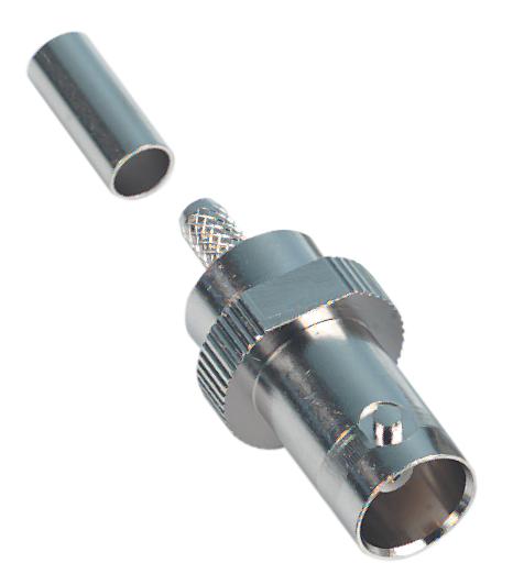 Radiall R141237000 RF / Coaxial Connector BNC Straight Jack Crimp 50 ohm RG58 RG141