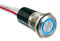BULGIN MPI002/FL/BL/24 Vandal Resistant Switch, SPST-NO, Wire Leaded, 50 mA