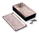 HAMMOND 1550PBK Metallic Enclosure, Shielded, Diecast, IP54, Instrument, 80 mm, 55 mm, 25 mm, Aluminium Alloy