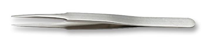 IDEAL-TEK 2A.TA Tweezer, Type 2A, Flat Round, 120 mm, Titanium Body, Titanium Tip