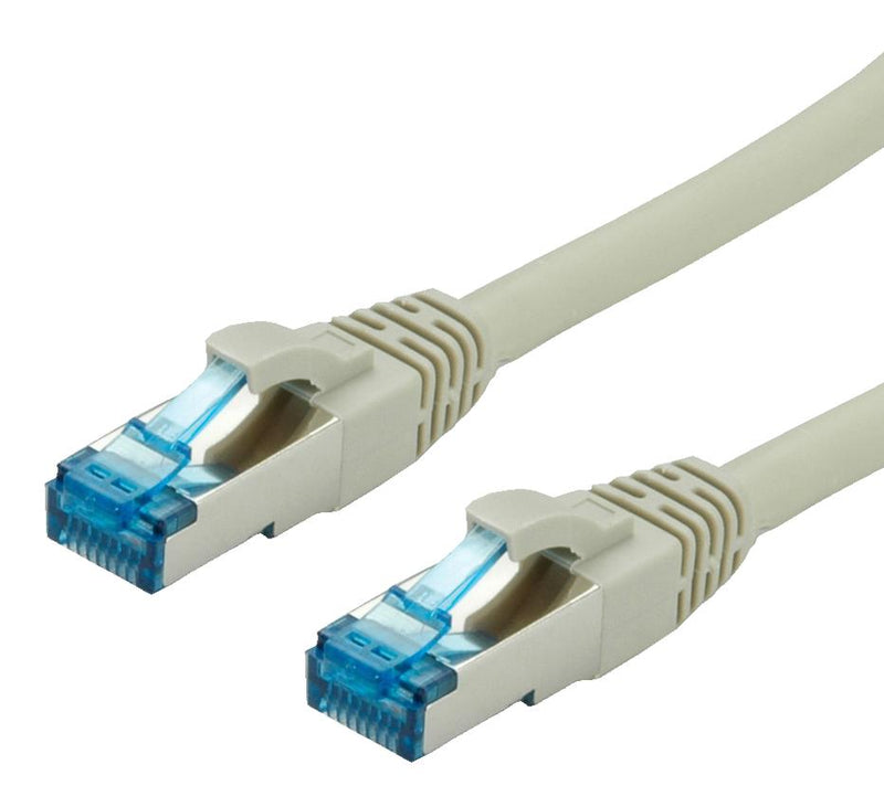 Multicomp PRO MP001966 Ethernet Cable S/FTP Cat6a 5 m 16.4 ft RJ45 Plug to Grey
