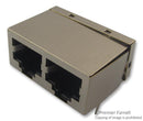 WURTH ELEKTRONIK 615016137621 Modular Connector, Cat5, RJ45, Jack, 8 Contacts, 8 Ways, 2 Ports