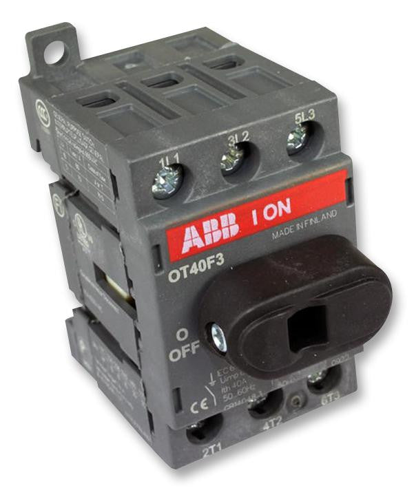ABB OT40F3 Load Break, 40 A, 750 V, 3 Pole, OT Series