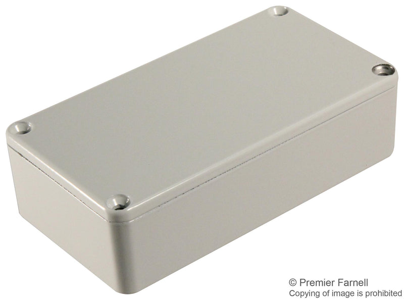 HAMMOND 1590XXLG IP54 Grey Stomp Box Aluminium Instrument Enclosure - 145x121x35mm
