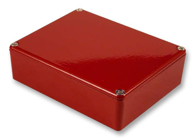 HAMMOND 1590BBRD IP54 Red Stomp Box Aluminium Instrument Enclosure - 119x94x30mm