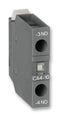 ABB CA4-10 Contact Block, Front, 1NO, 6 A, 690 V, 1 Pole, Screw