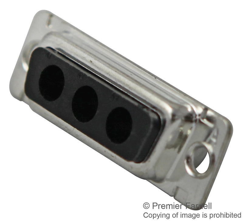 AMPHENOL L77TWA3W3S D Sub Connector, TW Hybrid, 3 Contacts, Receptacle, DA, TW Range Series, Metal Body, Solder