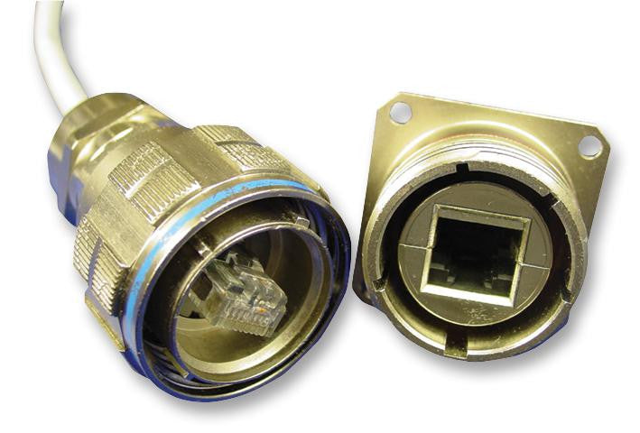 AMPHENOL RJFTV6MN Sealed Ethernet, Plug, Industrial Ethernet, RJF TV Series, Cable Mount