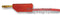 HIRSCHMANN TEST AND MEASUREMENT 934059701 Test Lead, 4mm Banana Plug to 4mm Banana Plug, Red, 60 V, 32 A, 250 mm
