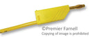HIRSCHMANN TEST AND MEASUREMENT 934061703 Test Lead, 4mm Banana Plug to 4mm Banana Plug, Yellow, 60 V, 32 A, 500 mm