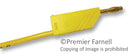 HIRSCHMANN TEST AND MEASUREMENT 934066703 Test Lead, 4mm Banana Plug to 4mm Banana Plug, Yellow, 60 V, 32 A, 2 m