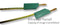 HIRSCHMANN TEST AND MEASUREMENT 934063788 Test Lead, 4mm Banana Plug to 4mm Banana Plug, Green, Yellow, 60 V, 32 A, 1 m