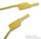 HIRSCHMANN TEST AND MEASUREMENT 934087103 Test Lead, 4mm Banana Plug to 4mm Banana Plug, Yellow, 1 kV, 32 A, 500 mm