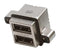 AMPHENOL COMMERCIAL PRODUCTS MUSBC11130 USB STACKED, 2.0 TYPE A, 2PORT, R/A