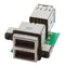 AMPHENOL COMMERCIAL PRODUCTS MUSBC31130 USB STACKED, 2.0 TYPE A, 2PORT, R/A