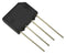 MULTICOMP KBP206G Bridge Rectifier Diode, KBP Series, Single, 600 V, 2 A, SIP, 1.1 V, 4 Pins