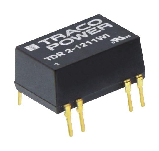 TRACOPOWER TDR 2-2411WI Isolated Board Mount DC/DC Converter, Regulated, 1 Output, 2 W, 5 V, 400 mA