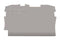 WAGO 2000-1291 End / Intermediate Plate, for Use with TOPJOB Terminal Blocks, Grey