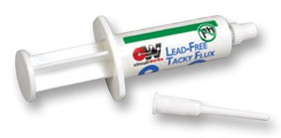 CIRCUITWORKS CW8700 FLUX, LEAD FREE, TACKY, 3.5G SYRINGE