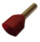 JST (JAPAN SOLDERLESS TERMINALS) TWE1-8 Wire Ferrule Terminal, Twin Entry, TWE Series, 18 AWG, 1 mm&sup2;, Red, PP (Polypropylene)