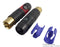 NEUTRIK NF2C-B/2 RCA (Phono) Audio / Video Connector, 2 Contacts, Plug, Gold Plated Contacts, Metal Body, Black