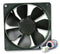 EBM-PAPST 8412N/2GH-214 Axial Fan, Compact With Connector, Standard or Basic Speed, Sleeve, Compact Series, 12 VDC, 80 mm