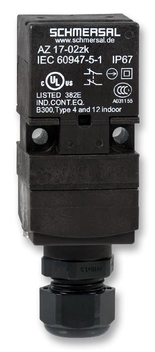 SCHMERSAL AZ17-02ZRK Limit Switch, 2NC, 4 A, 230 V, 30 N