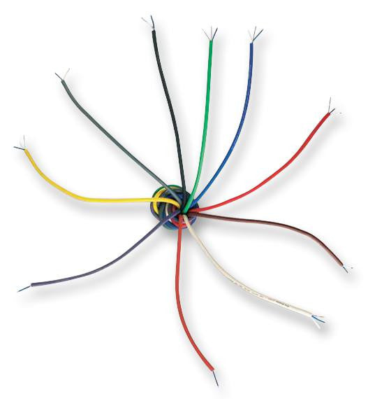 VAN DAMME 268001C Multicore Screened Cable, Pro Grade Flex, Per M, Black, 2 Core, 24 AWG, 0.22 mm&iuml;&iquest;&frac12;