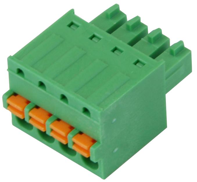 IMO Precision Controls 21.1551M/4-E Pluggable Terminal Block 3.81 mm 4 Ways 28 AWG 16 1.5 mm&sup2; Push In