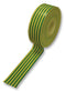 3M TEMFLEX 1500 YELLOW/GREEN Tape, Yellow/Green, Electrical Insulation, PVC (Polyvinylchloride), 19 mm, 0.75 ", 25 m, 82.02 ft