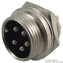 CLIFF ELECTRONIC COMPONENTS FC684205 Circular Connector, Cliffcon Miniature ZC Series, Panel Mount Receptacle, 5 Contacts, Solder Pin