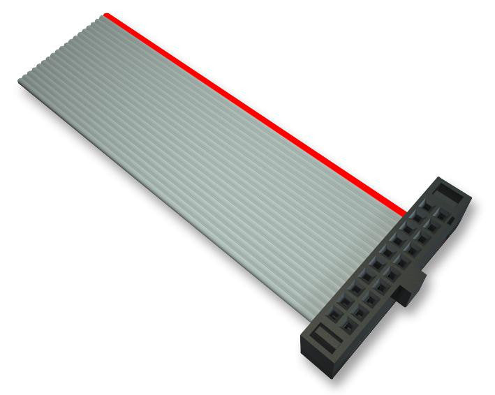 SAMTEC FFSD-10-D-08.00-01-N Ribbon Cable, IDC 20 Position Receptacle, IDC 20 Position Receptacle, 20 Ways, 8 ", 203 mm, 1.27 mm