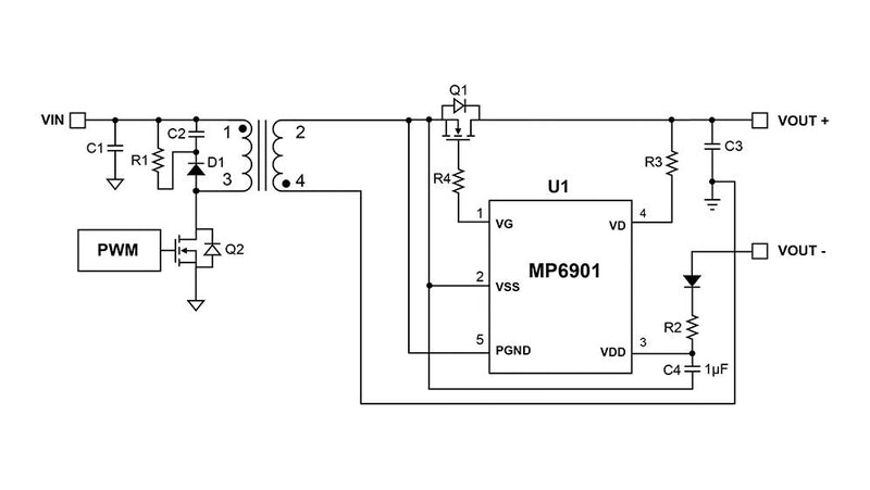 Monolithic Power Systems (MPS) MP6901DJ-LF-P Fast Turn-off Intelligent Controller 8V to 24V in TSOT-23-5 New